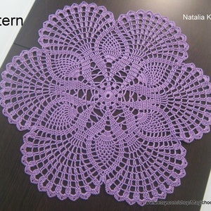 Crochet Doily Pattern Diagram Only, PDF Chart Table center, Home Vintage Decor, Knitted Round Lace, Openwork Table Decoration, Diagram #7