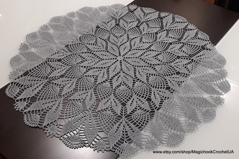 Crochet Doily Lace Napkin Round White Doilies Knitted Etsy