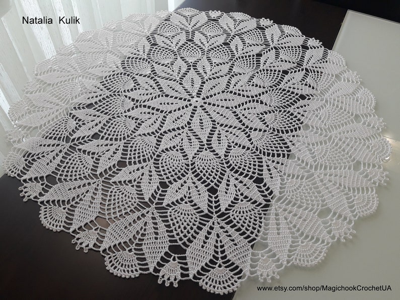 Crochet Doily Pattern Diagram Only, PDF Table center, Home Vintage decor, Knitted Lace tablecloth Knitting pattern Crochet project Diagram3 image 4