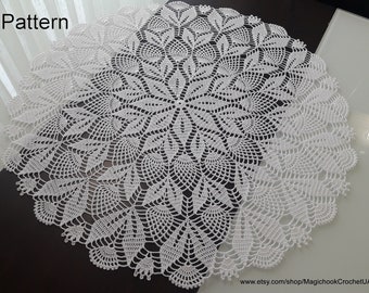 Crochet Doily Pattern Diagram Only, PDF Table center, Home Vintage decor, Knitted Lace tablecloth Knitting pattern Crochet project Diagram#3