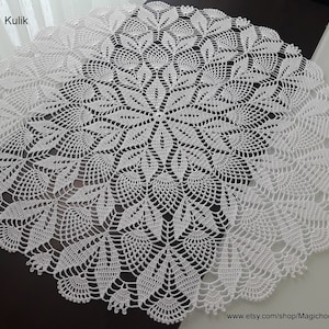 Crochet Doily Pattern Diagram Only, PDF Table center, Home Vintage decor, Knitted Lace tablecloth Knitting pattern Crochet project Diagram3 image 2