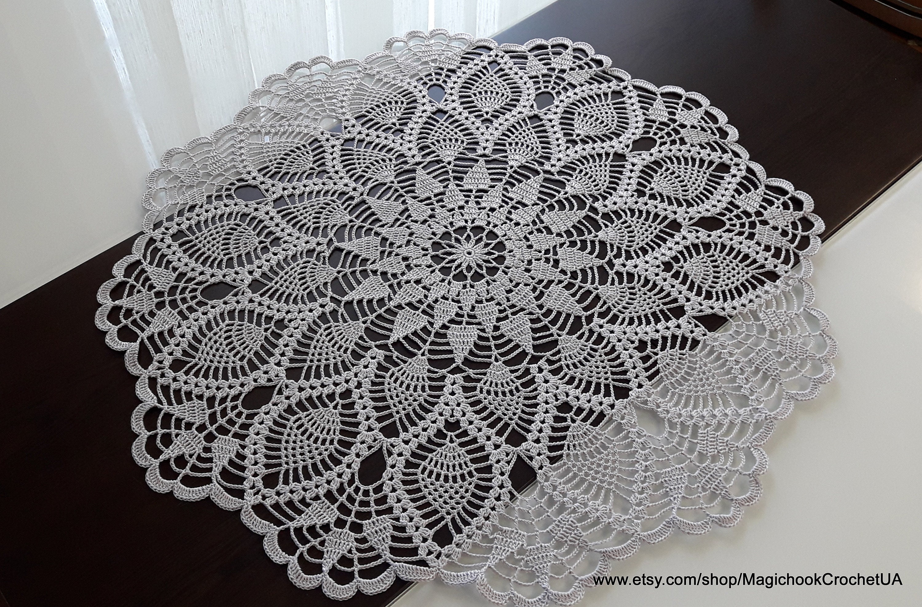 Crochet Doily Pattern Vintage Diagram Only, Home Decor, Knitted Lace ...