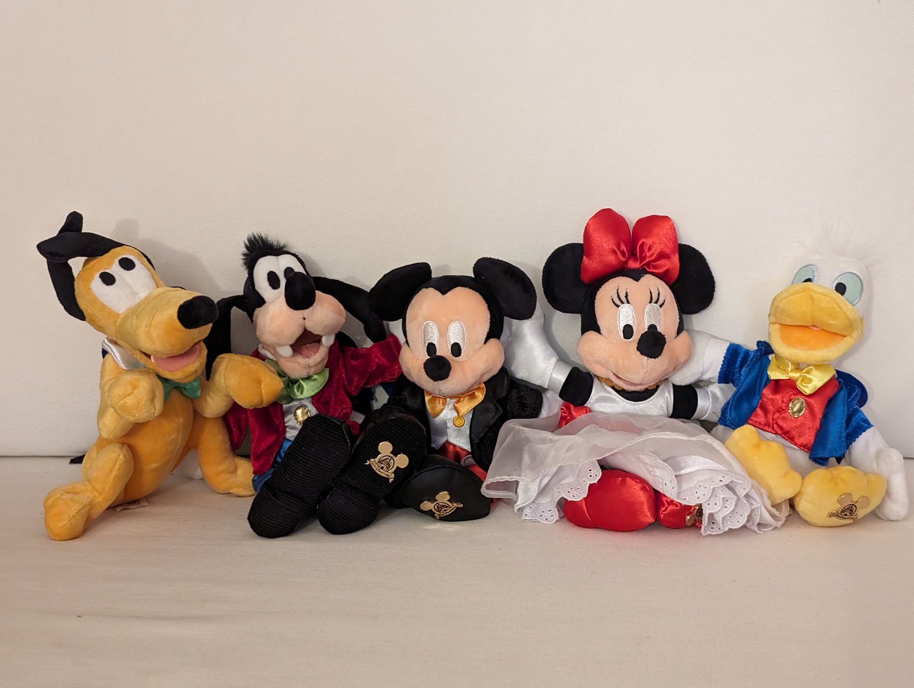 Mickey and Friends Celebration Plush Set Etsy UK