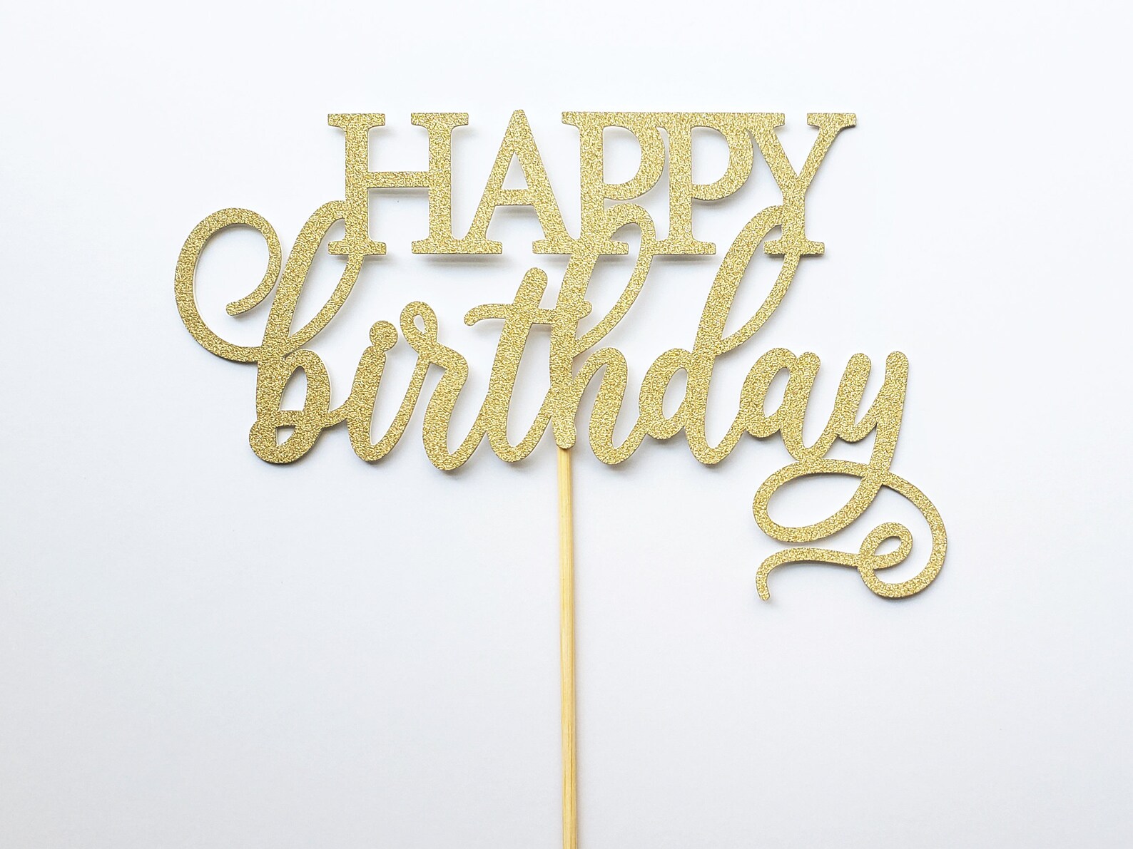 Happy Birthday Cake Topper/birthday Topper/birthday Party Etsy