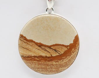Picture Jasper/Sterling Silver Pendant