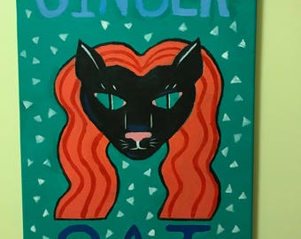 Cross Stitch Kit Adventurous ginger cat M-227
