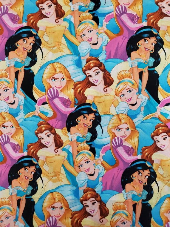 Fabric Jewelry & Beauty Disney Princess Fabric by the 1/2 Yard Craft
