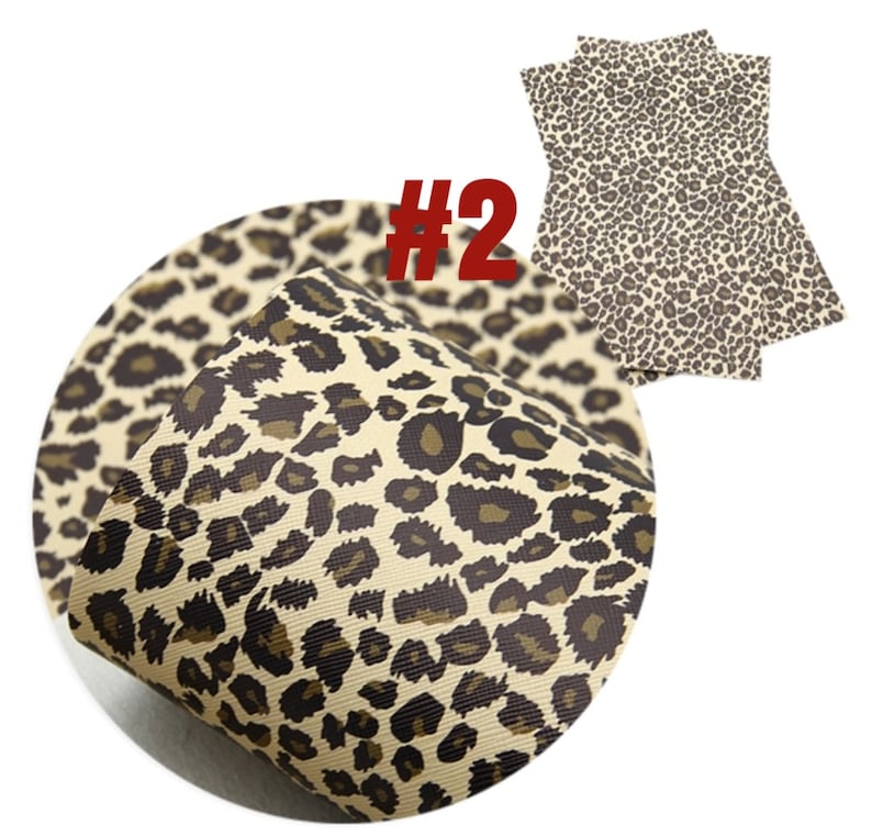 Animal Print Faux Leather Sheets, Synthetic, Bow Making, Jewelry Making ...