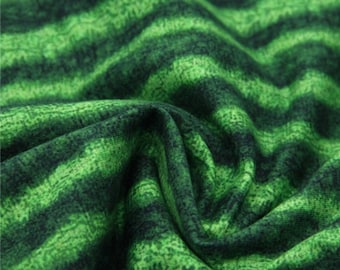56" Width Realistic Watermelon 100% Cotton Woven Fabric by the Yard or 1/2 yard or Fat Quarter or Tumbler Cut