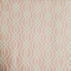 WL Fence Pink Design Cotton Fabric by the Yard or 1/2 Yard