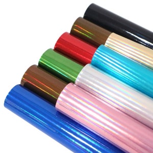 Mirror Vinyl , Set of 10 Faux Leather Rolls, Synthetic Leather Sheets, Bow Making, Jewelry Making, Vinyl