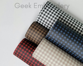 Buffalo Plaid Faux Rolls, Synthetic Leather Sheets, Bow Making, Jewelry Making, Vinyl