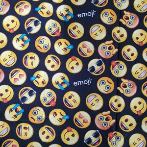 Emoji Cotton Fabric by the Yard , Half Yard , or Fat Quarter