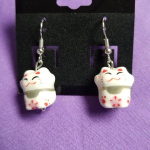 Maneki Neko Ohrringe