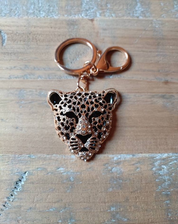 Large Jaguar Tiger lion Keychain