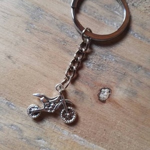 Motor Sleutelhanger motorfiets hanger Metalen Sleutelhanger Motorcross Sleutelhanger Sieraden StatementMotorfiets Sleutelhanger fiets