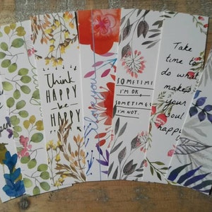 Bladwijzer bloem Boekenlegger set Bladwijzer quote Kaart Papier Notities Kantoorbenodigdheden Briefpapier Te Doen lijst Papier Pagina Houder