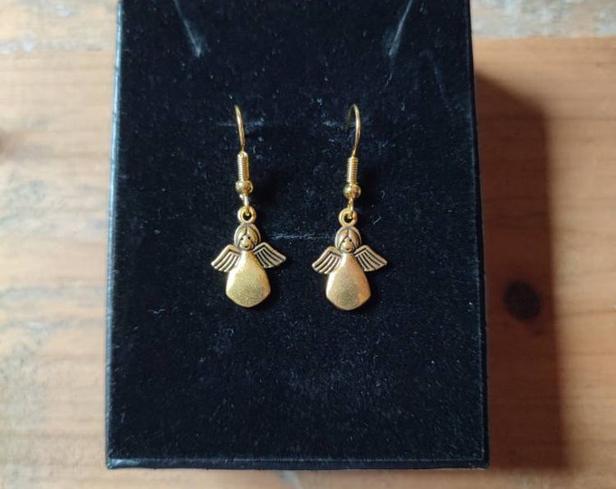 Angel earrings with s925 earrings