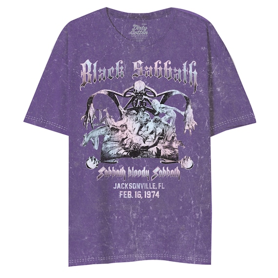 Black Sabbath Jacksonville Unisex Tee - Purple Mineral Wash - Etsy