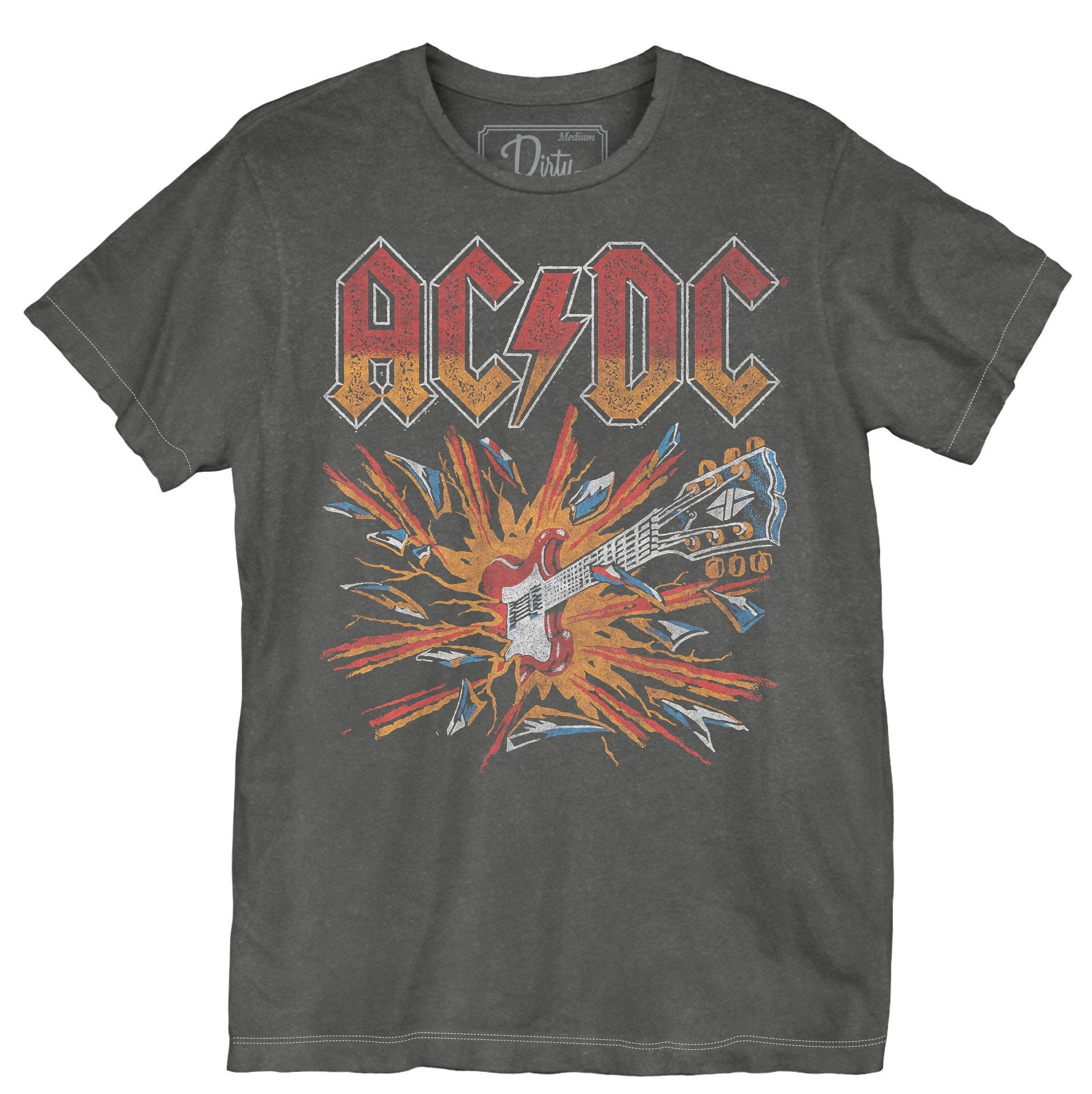 AC/DC ヴィンテージTシャツ- AC DC ロックTシャツ 新品未使用