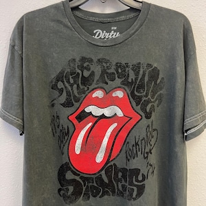 THE ROLLING STONES - It&#39;s Only Rock N Roll - Unisex cut hem Tee (Rhinestones Optional) Officially licensed - 60s music, english rock band