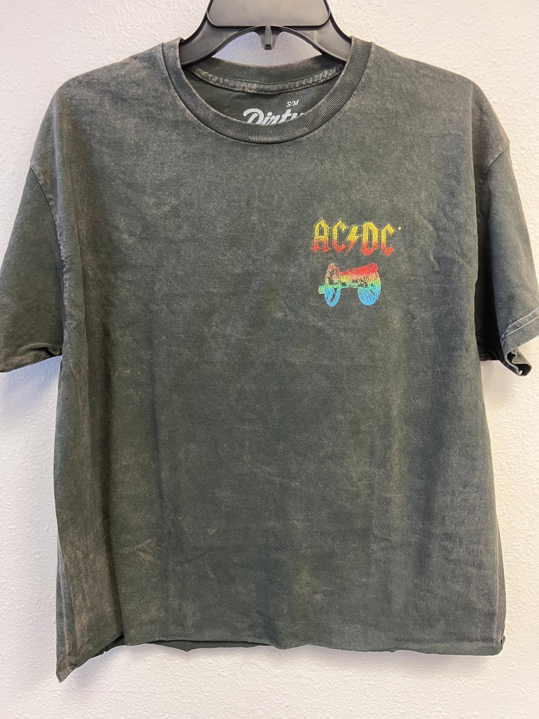 AC/DC Cannon Fodder Womens Oversize Crop rhinestones Optional ...