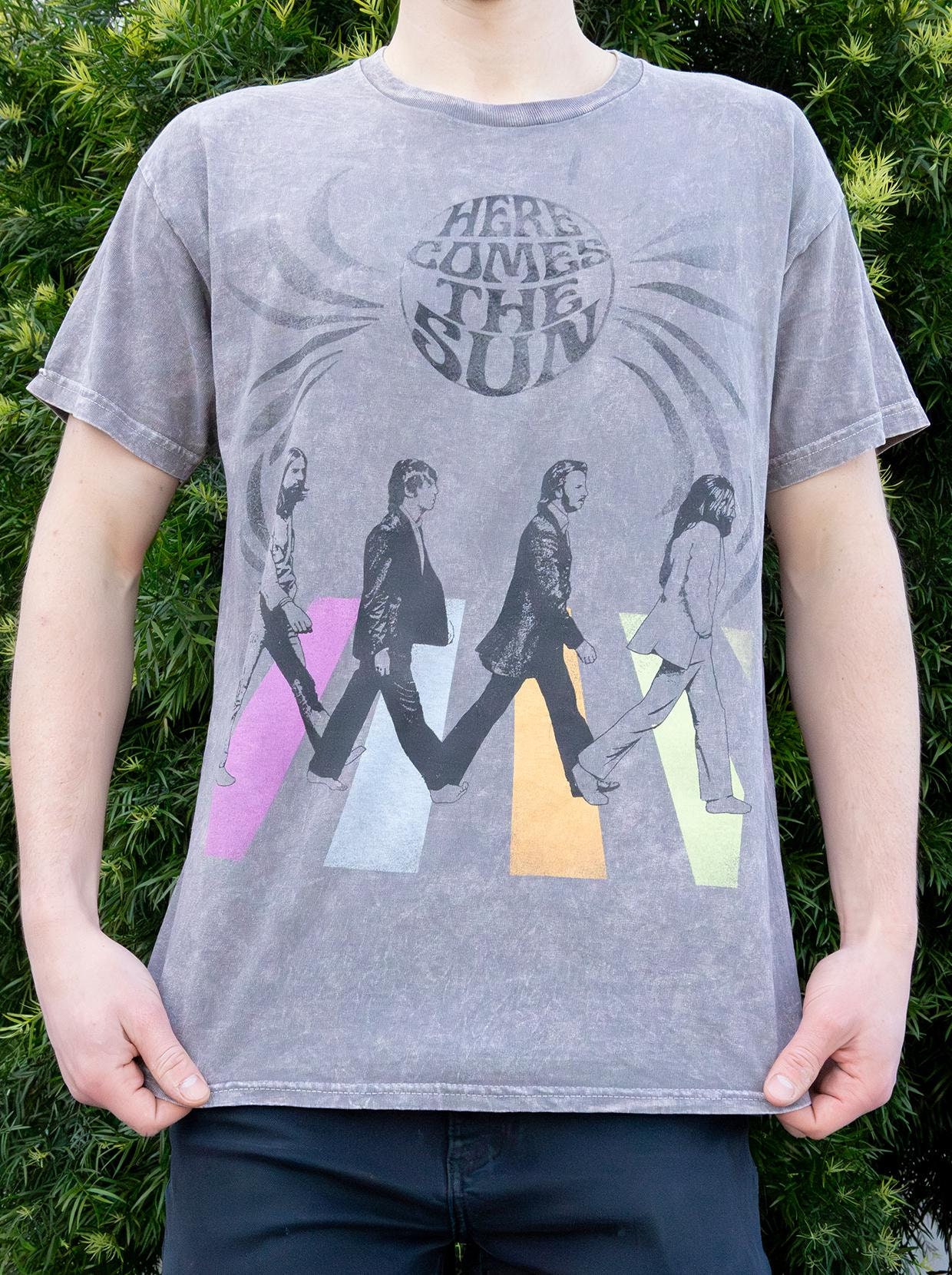 THE BEATLES - Walk To The Sun In Color Unisex Tee (Rhinestones Optional) Officially licensed - 60s music, english rock band, john lennon