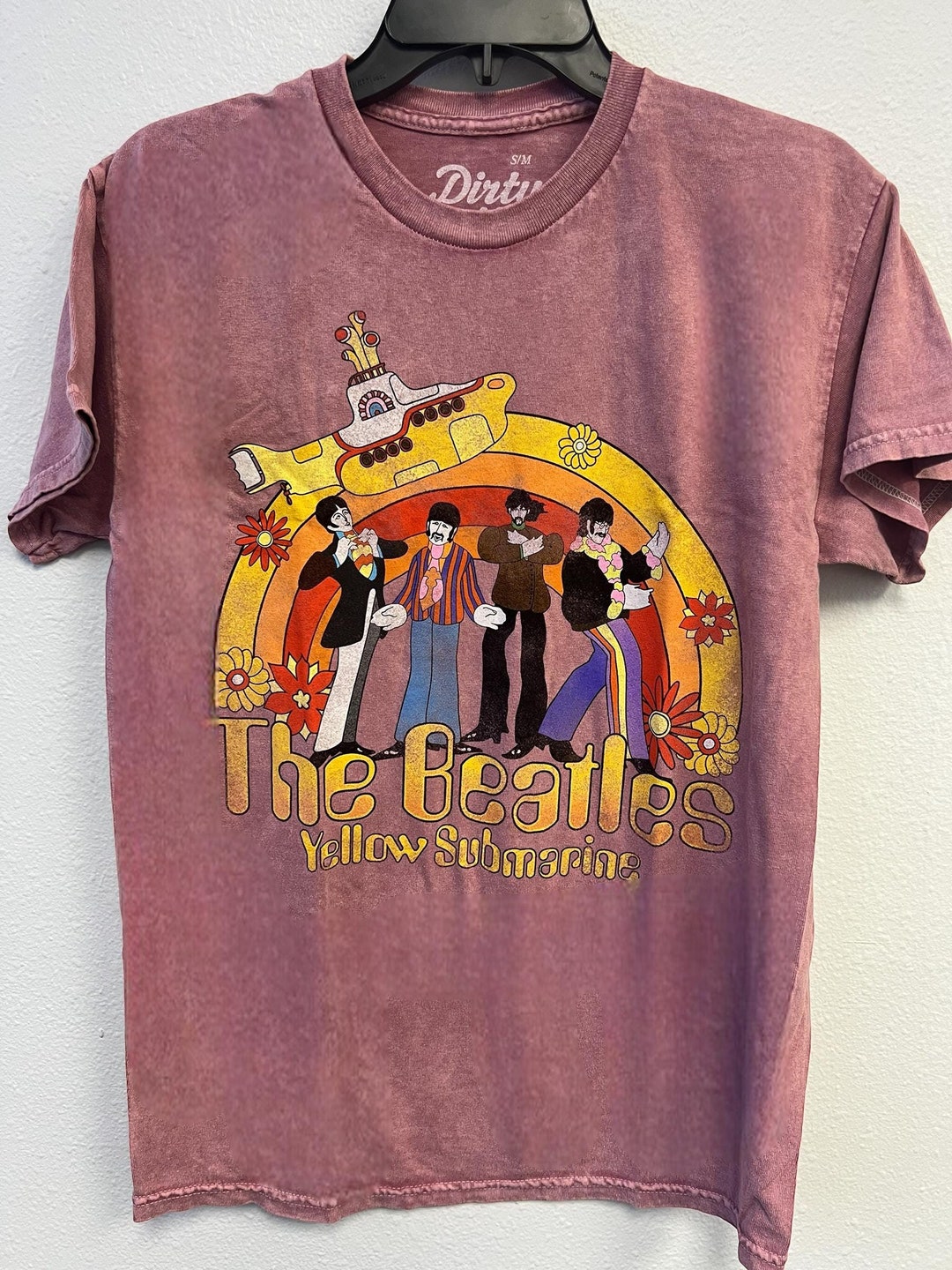 Vintage 90s the Beatles Yellow Submarine Tshirt English Rock