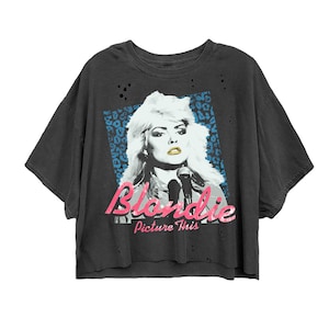 BLONDIE - Picture This - Vintage Oversize Crop (BLN0386-786PBK) deborah harry, rapture, hanging on the telephone, rock, music, classics