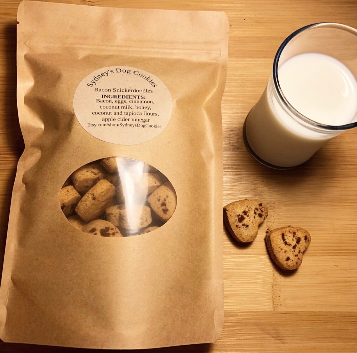 Bacon Snickerdoodles dog treats crunchy dog biscuits grain Etsy