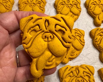 Golden Goat Milk Dog Treats: Ginger Turmeric Bulldog Pet Cookies