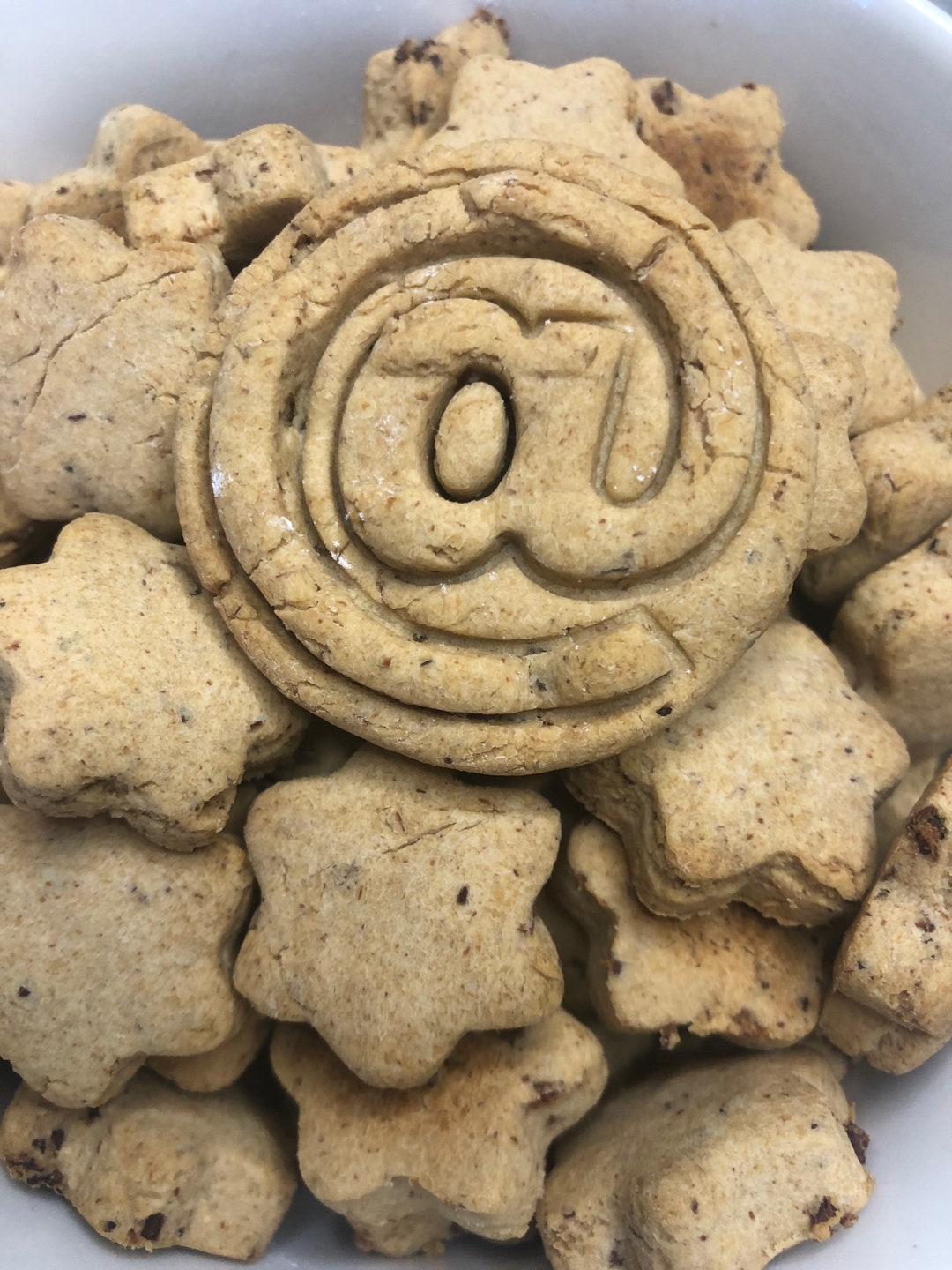 Bacon Shortbread Dog Cookies, Grain Free Dog Treats, Softer Texture