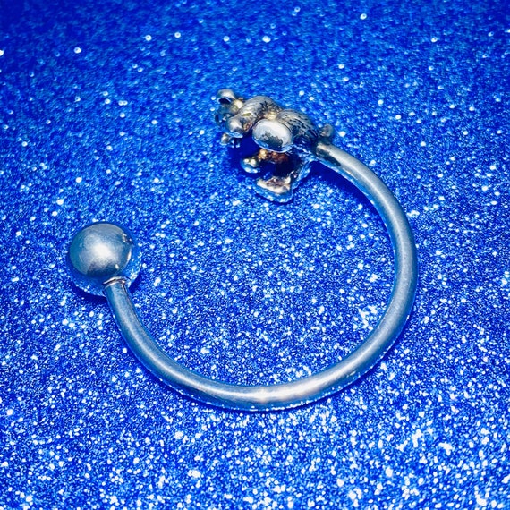 Bear Market Key Chain. STERLING 925 SILVER KEYCHAI