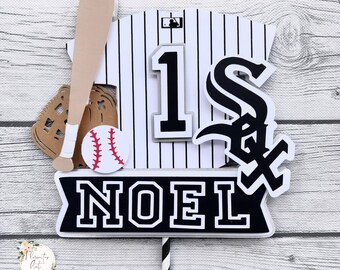 Chicago White Sox inspired custom cake topper