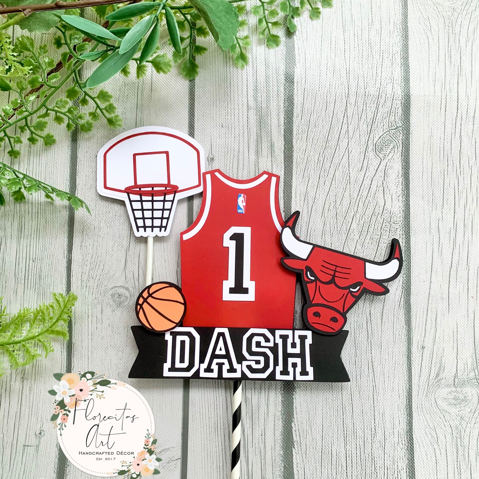 Chicago Bulls Birthday Cake Topper/ Party Decor Etsy