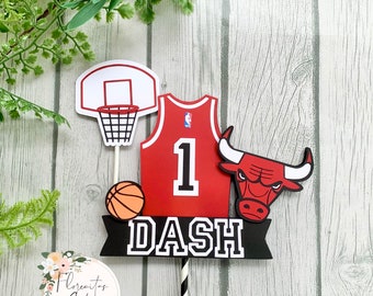 Chicago Bulls Cake Etsy