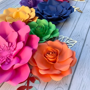 13pc Fiesta Mexicana Inspired Giant Paper Flower Backdrop - Etsy