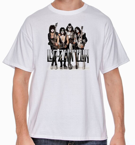 led zeppelin kiss shirt