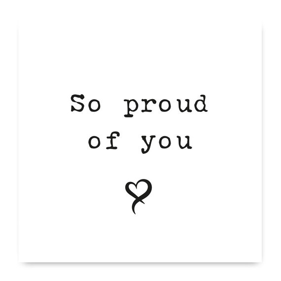 So Proud of You Card Proud of You Card School Leavers Card Etsy