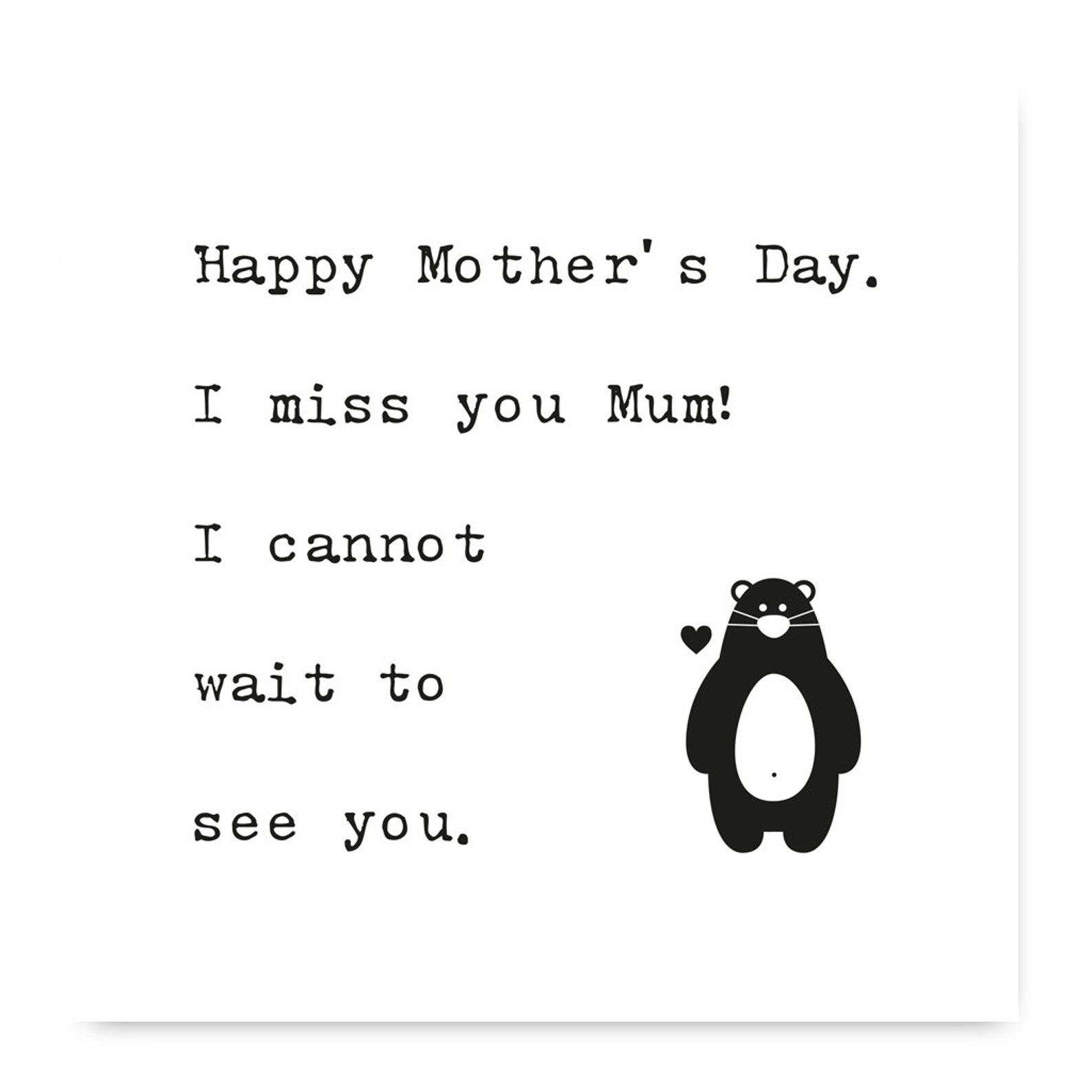 Happy Mothers Day Mum I Miss You Card Mothers Day Card 2021 | Etsy