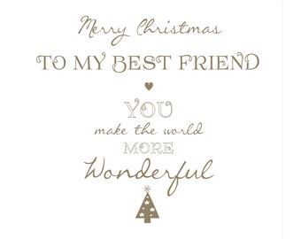 Merry christmas 2024 best friend