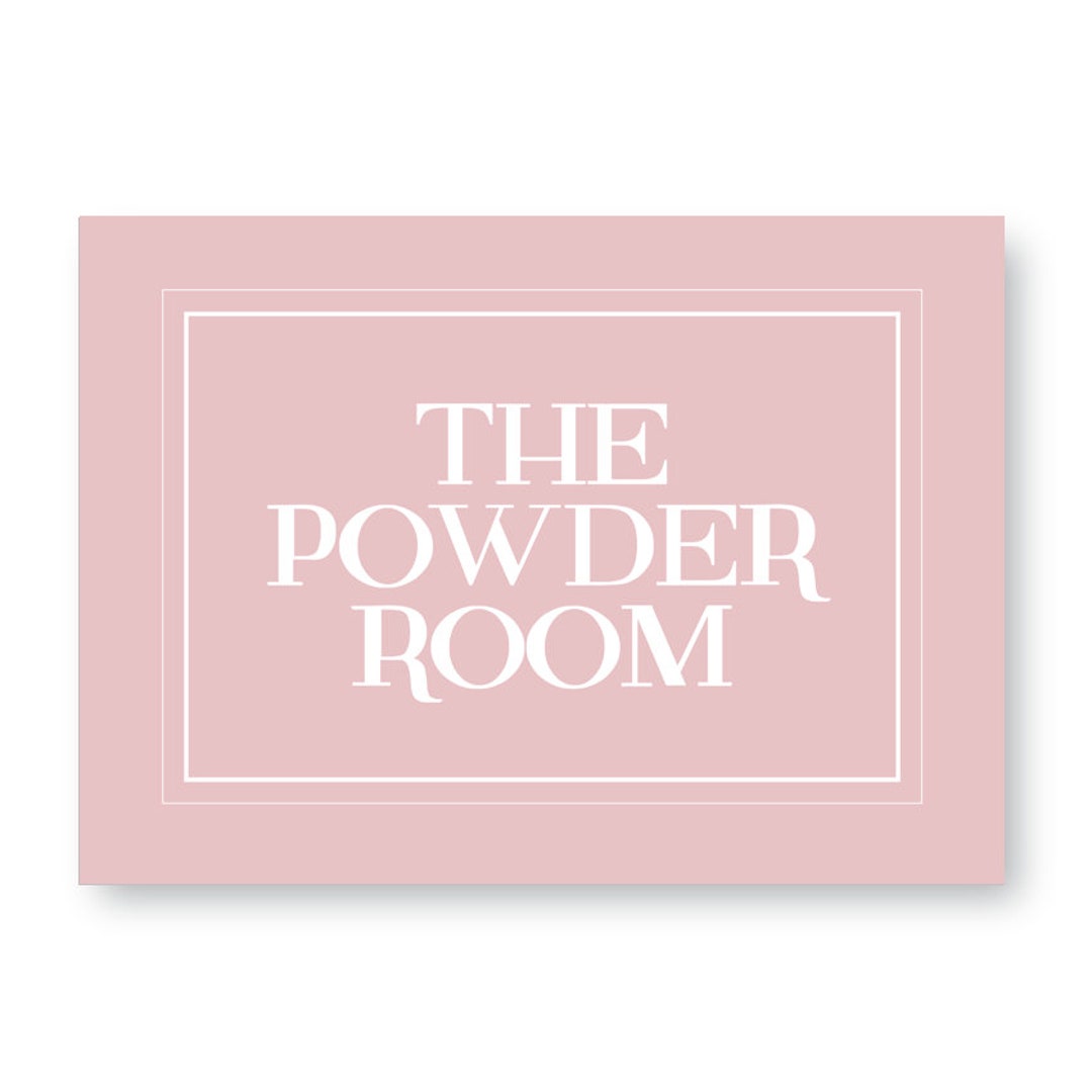 The Powder Room Sign, the Powder Room , Toilet Sign, Bathroom Sign ...