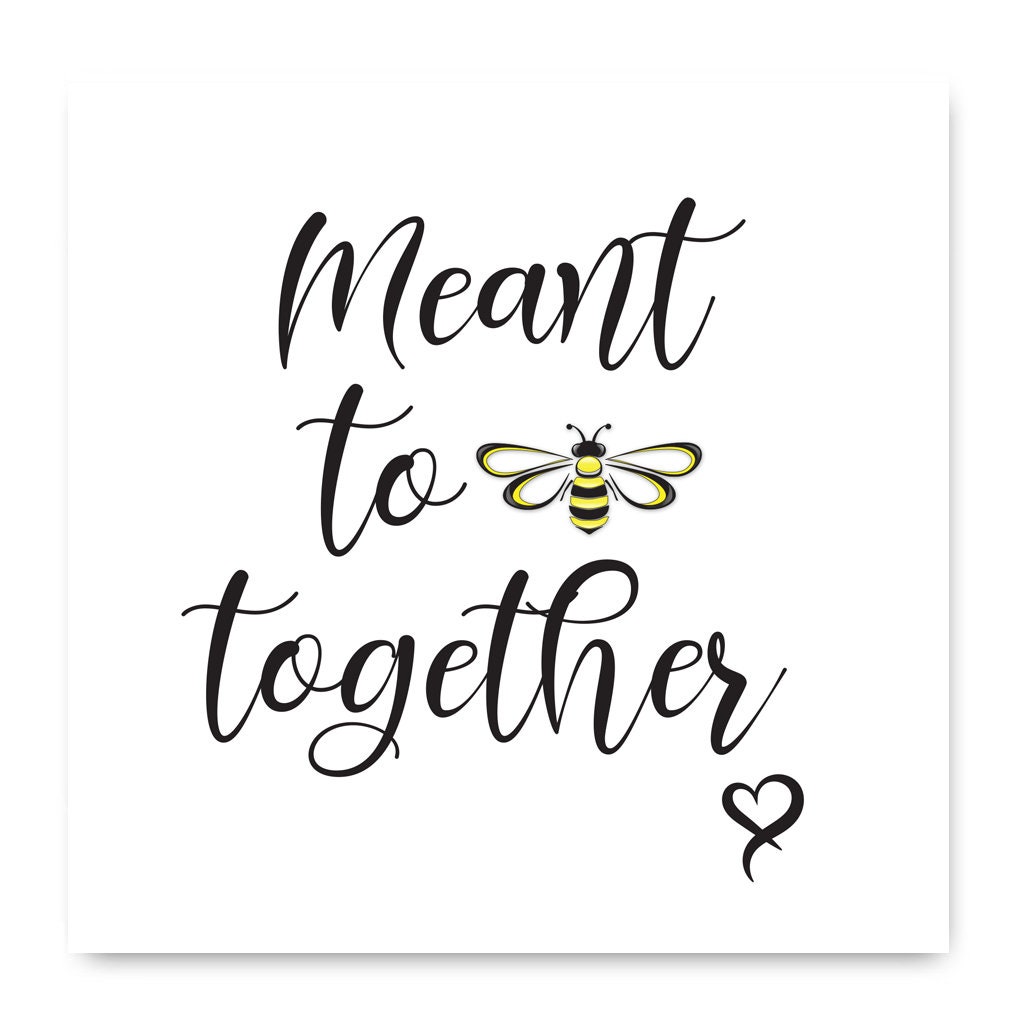 We Are meant To Be Together Card Wedding Card. Valentines Etsy