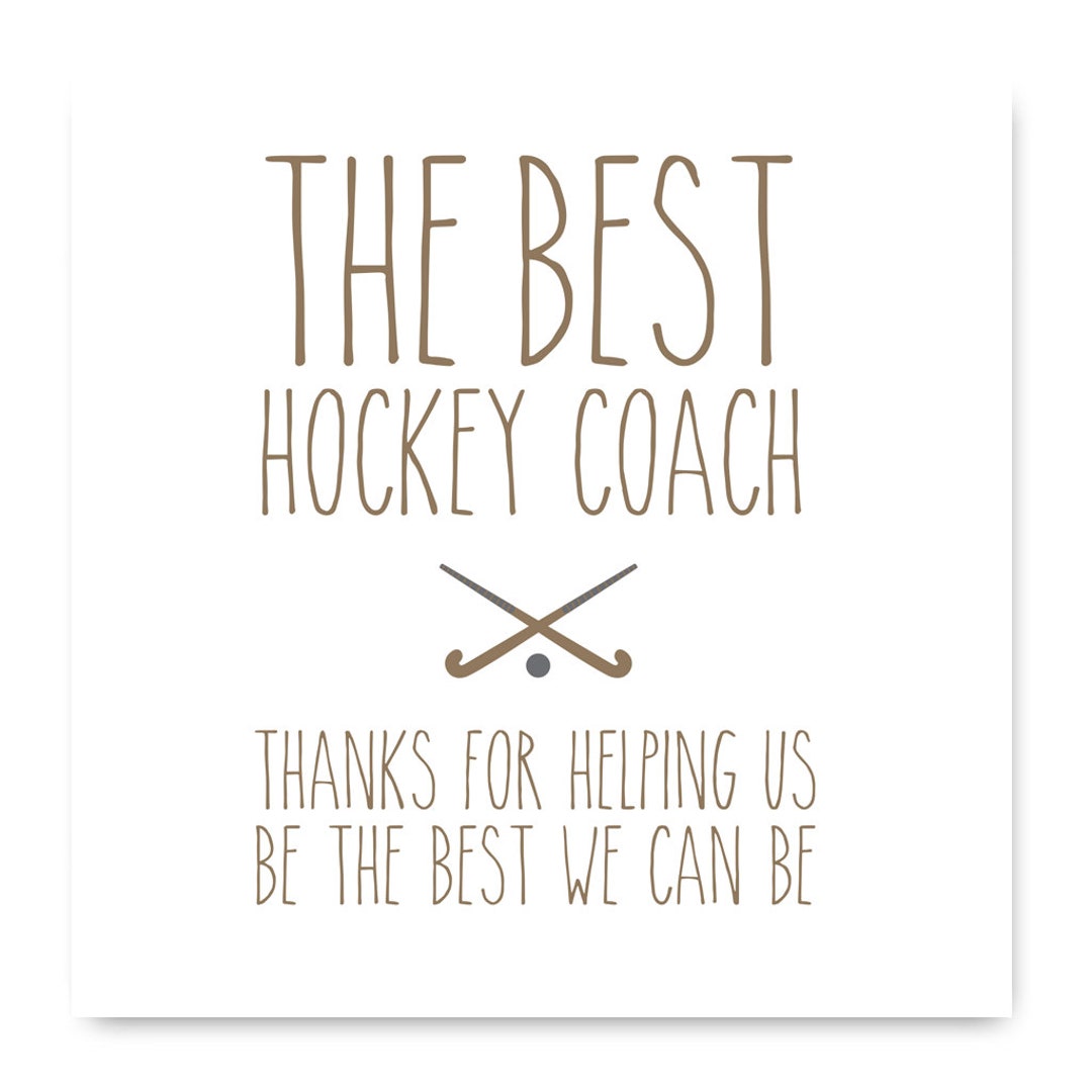 The Best Hockey Coach Card Hockey Coach Card Thankyou Card Etsy