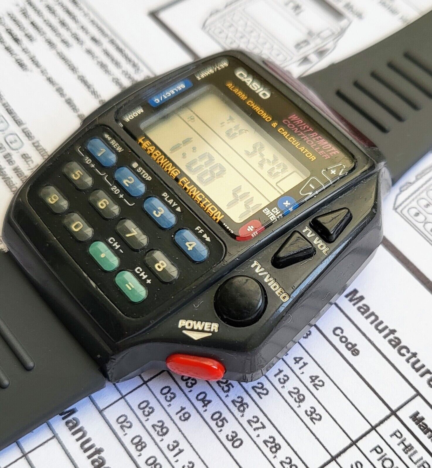 Casio Cmd-40 TV Remote Control Watch Brand Battery and Strap - Etsy Casio Cmd-40 Tv Remote Control Watch Brand Battery And Strap - Etsy