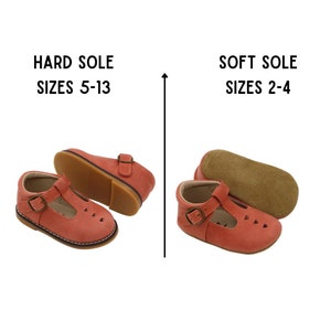Mary Janes T Bars-T Straps Baby Shoes Toddler Shoes Ready To Ship Hard Sole Shoes Soft Sole Shoes Red T-bars image 4