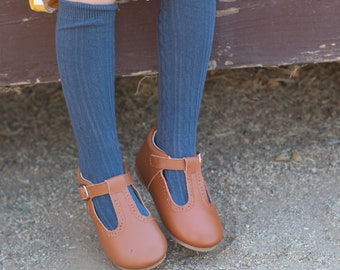 Brown Neutral Mary Janes- T Bars-T Straps- Baby Shoes- Toddler Shoes- Ready To Ship - Hard Sole Shoes- Soft Sole Shoes- Chocolate Mary Janes