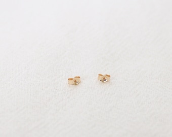 Petits écrous en or massif 14 carats, supports en or à friction, écrous en or en gros, bouchon de tige non irritant, lot de bouchons de boucle d'oreille
