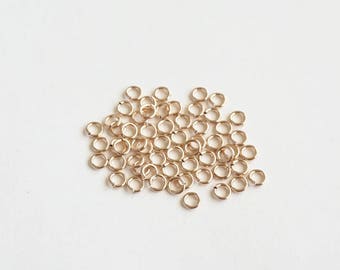 4mm Gold Filled Open Jump Rings, Gold Filled Findings, 20 Gauge Jump Rings, Jewelry Connector, Jewelry Closure, Jump Rings Bulk