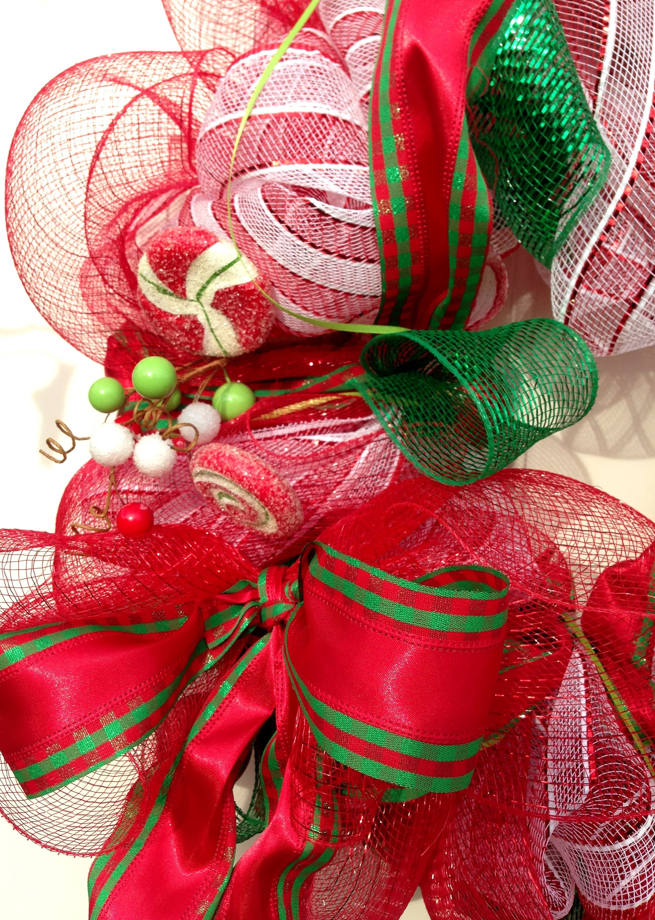 Candy Christmas Wreath | Etsy